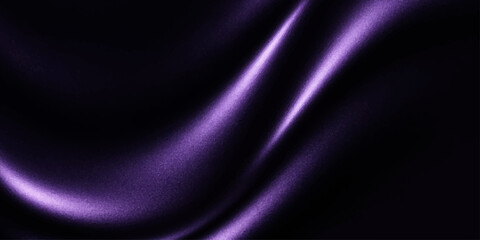 A luxurious deep purple fabric cascades in elegant folds, highlighted by soft, ethereal light that creates a sense of depth and sophistication. © LumenCraft