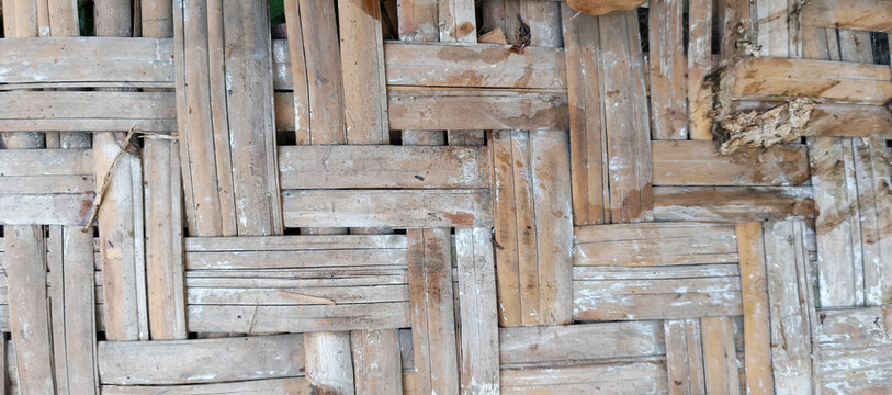 texture of a bamboo mat