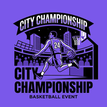 Dynamic Athlete Dominates City Championship Basketball Event Scene