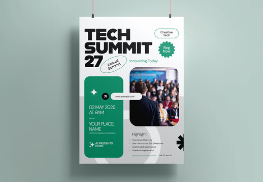 Tech Summit Poster Design