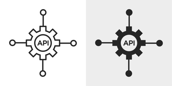 API Integration Icon represents application connectivity, system integration, and data exchange.