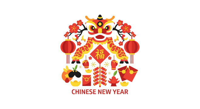 Chinese New Year Lion Dance.