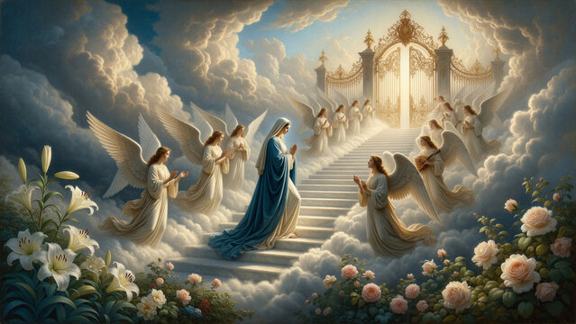 Assumption of the Blessed Virgin Mary &ndash; Heavenly Ascension with Angels