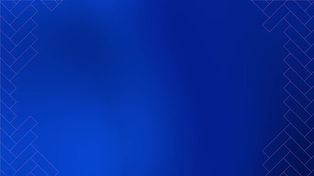 Herringbone brick wall outline abstract background 4K animation video with blue fluid gradient backdrop. Seamless herringbone brick wall outline abstract background video for creative media.