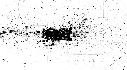 Naklejka premium Faded black-white dyed paper texture. Sketch grunge design. Use for poster, cover, banner, mock-up, stickers layout. 