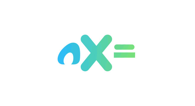 Colorful mathematical symbols and equations design.