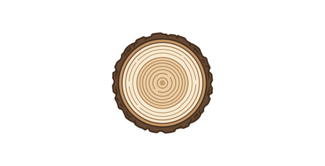 Tree Ring Cross Section Vector Illustration © Vect