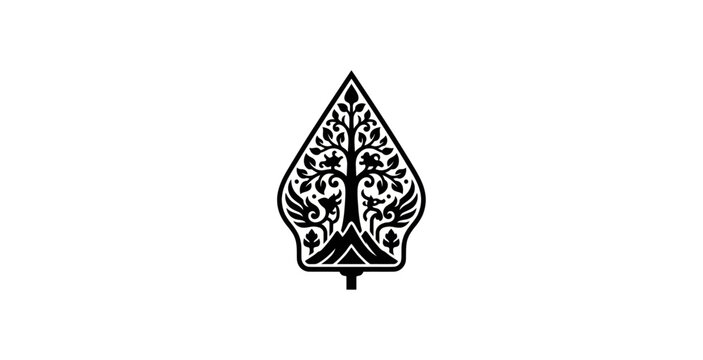 Gunungan Wayang Tree of Life Vector Illustration
