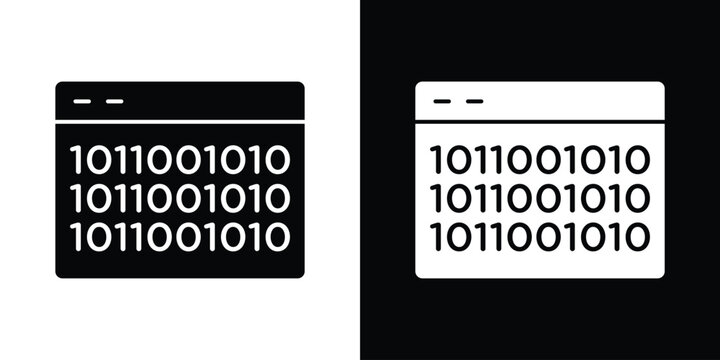 Binary code icon