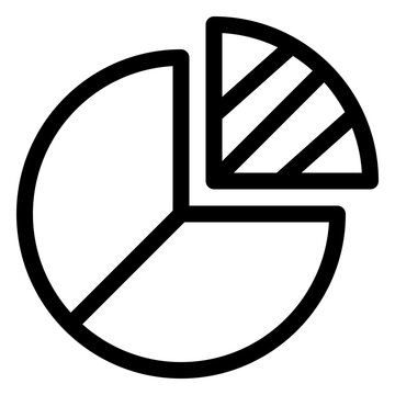 Pie Chart Graph Diagram Line Icon