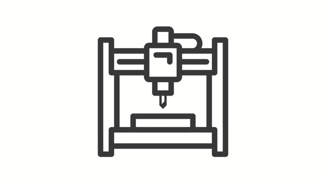 Desktop 3D printer with build plate and extruder, illustrating desktop additive manufacturing and rapid prototyping.