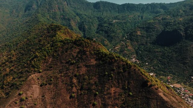 Majestic Mountain Landscape near Lake Atitlan Fall Colors