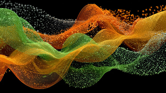 Chaos visualization - Abstract unpredictable patterns conceptual disorder visual dynamic energy layered composition minimalistic representation expressive symbolic nonlinear flow