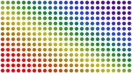 Colorful rainbow polka dot seamless pattern pride celebration abstract geometric background © Helena