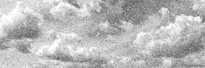 Obraz premium Abstract white sky texture background with clouds and digital noise grain. vector illustration