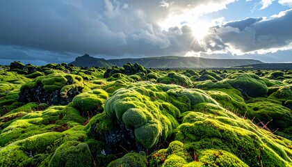 Fototapeta premium Lush Green Rice Fields in Bali Thailand Countryside Landscape with Mountain Views, Cloudy Sky, Tropical Nature, Rural Agriculture Valley and Beautiful Scenic Summer Meadow