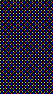 Microscopic view of illuminated OLED display pixels showing white screen