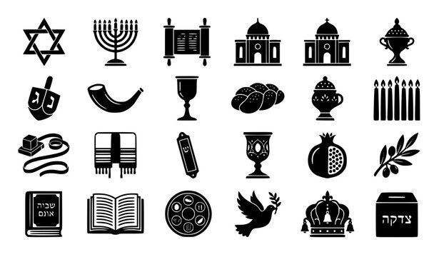 Jewish faith and tradition symbols