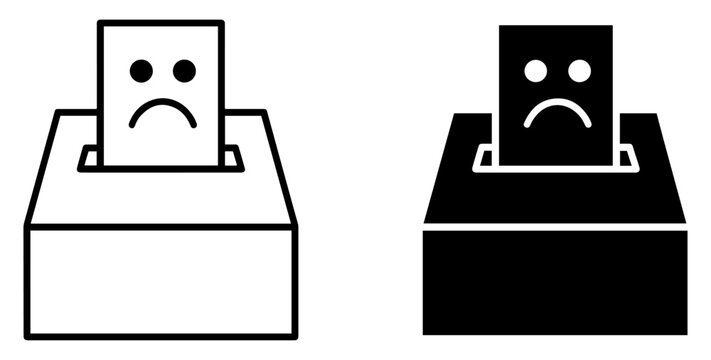 complaint box icon vector set