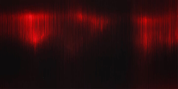 Abstract vertical streaks of deep red light shimmer and glow against a dark background, creating an intense and mysterious atmospheric effect.