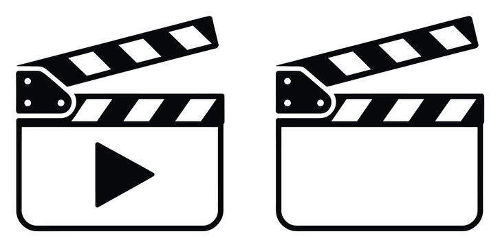 映画カチンコのベクターイラスト