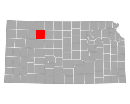 Karte von Graham in Kansas