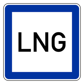 LNG und Schild