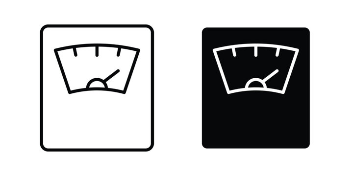 Weight scale icon