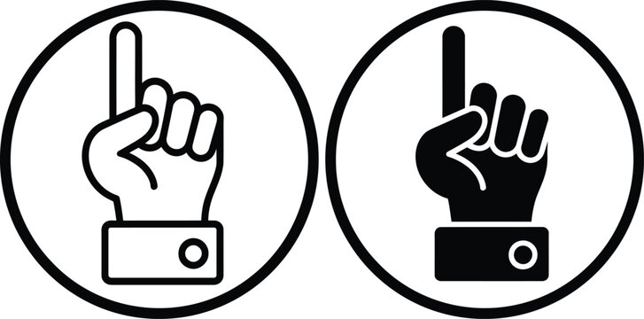 Hand showing number two with index and middle finger raised