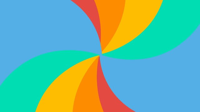 Main Scen Abstract Colorful Shapes Animation with Transparent Backgrounde