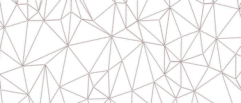 Seamless abstract geometric pattern with interconnected dots and lines, conveying connection and dat