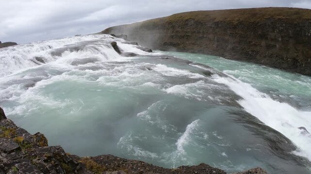    Gullfoss waterfall in Iceland 