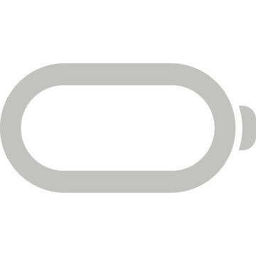 Battery icon power level and charge indicator