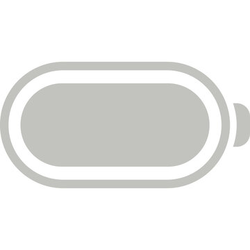 Battery icon power level and charge indicator