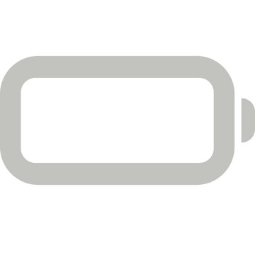 Battery icon power level and charge indicator