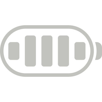 Battery icon power level and charge indicator