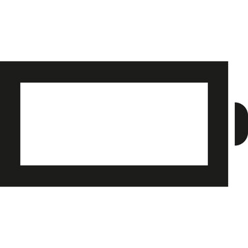 Battery icon power level and charge indicator