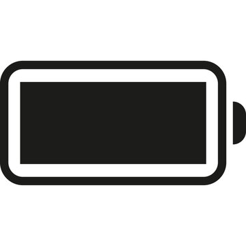 Battery icon power level and charge indicator