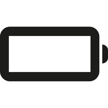 Battery icon power level and charge indicator