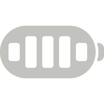 Battery icon power level and charge indicator