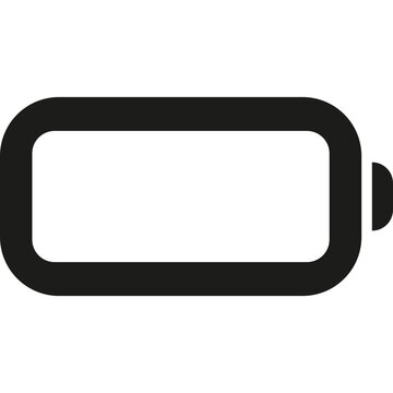 Battery icon power level and charge indicator