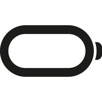 Battery icon power level and charge indicator