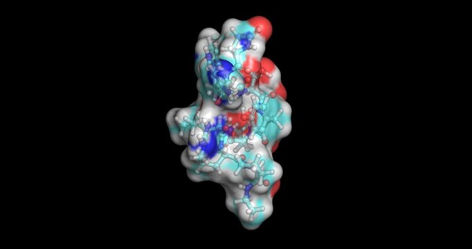 Goserelin, drug for prostate cancer and breast cancer therapy, 3D macromolecule 4K spinning