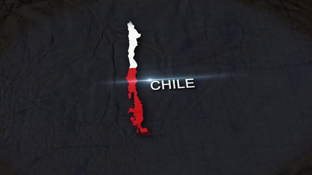 Chile Map Animation 4K