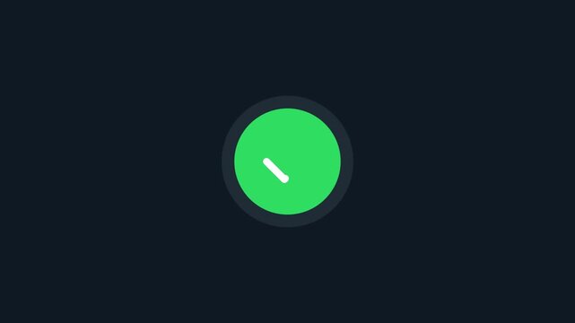 Green Button Slash Icon