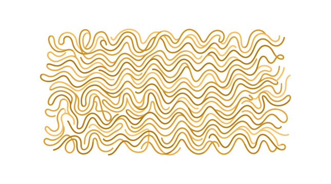 A rectangular block of dry instant ramen noodles.