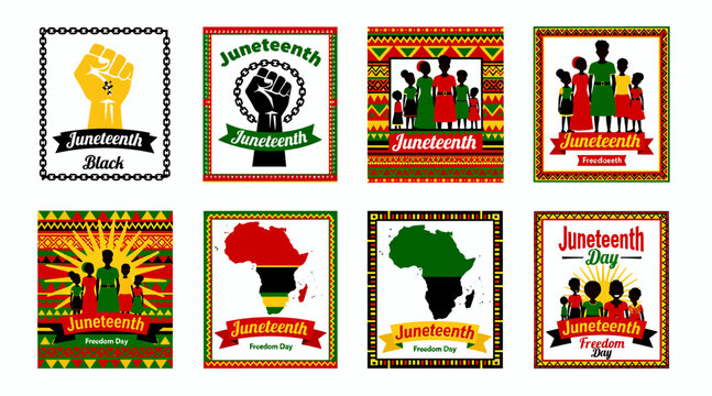 Juneteenth celebration badges