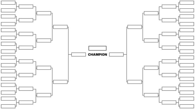 Large Tournament Bracket Layout, template. Motion graphics of team Management concept