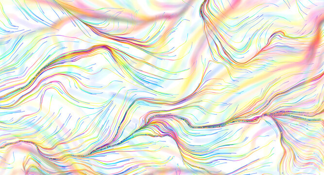 Vibrant abstract pattern with colorful swirling lines representing energy and movement.