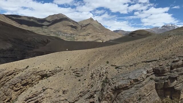 Cold Desert Landscape of the Himalayas